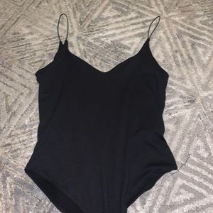 Black tank bodysuit